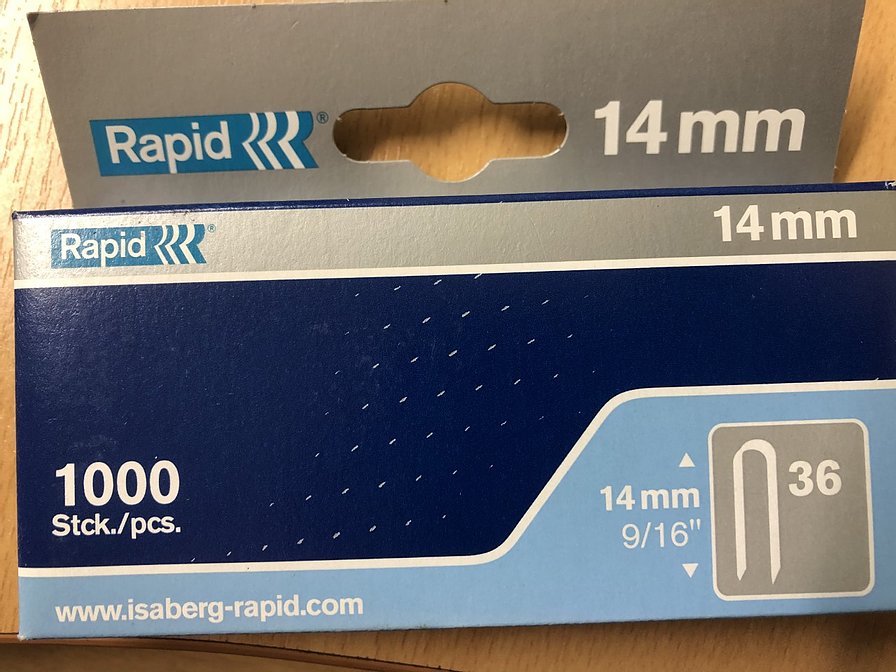 Rapid 36 Staples 14mm length