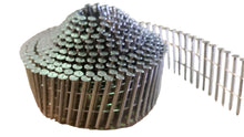 Load image into Gallery viewer, 2.1 x 32mm-50mm Conical Wound 16 Degree Stainless Steel Coil Nails
