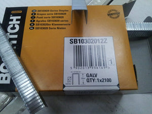 Bostitch SB103020 Staples, 10mm, 12mm & 15mm. Fit P50 & P51 Pliers