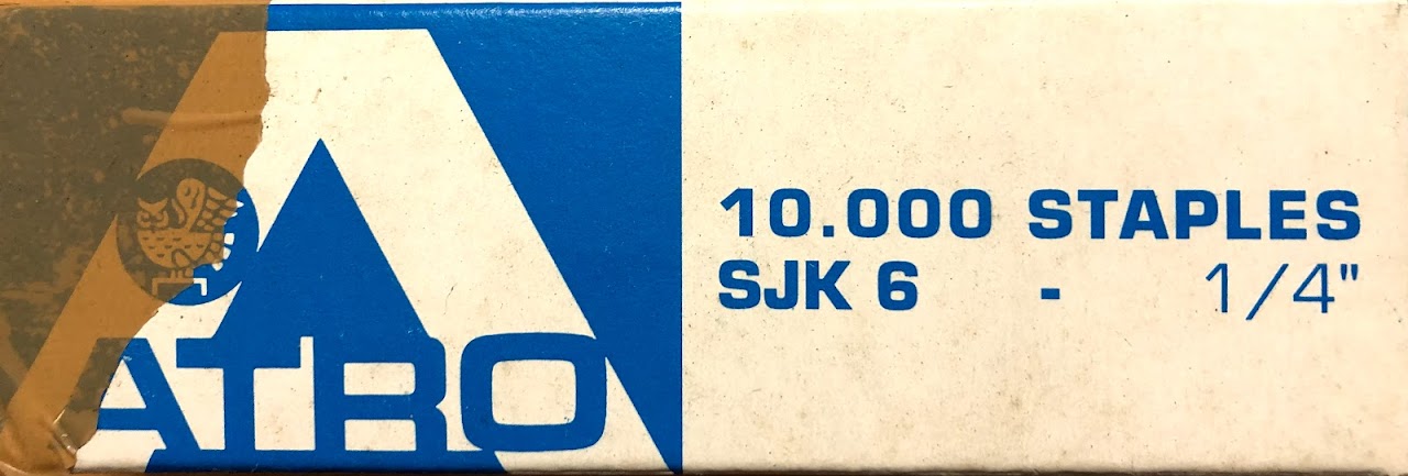 Bostitch SJK Series Staples 6mm, 10mm, 12mm & 16mm