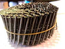 Load image into Gallery viewer, 2.1 x 35mm-45mm Stainless Steel 15 Degree Flat Wound Coil Nails
