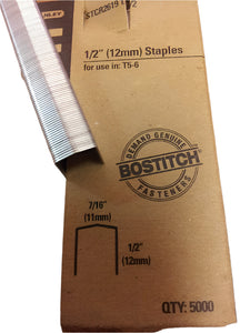 Bostitch STCR2619 Staples. 6mm, 9mm & 12mm