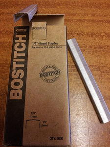 Bostitch STCR2619 Staples. 6mm, 9mm & 12mm