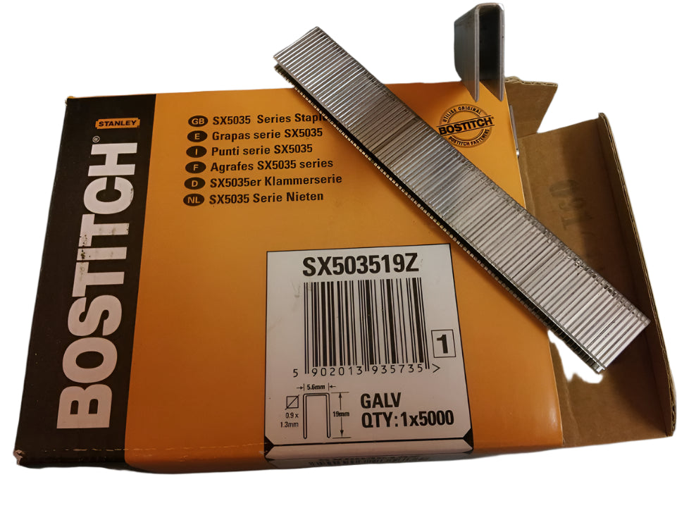 SX5035 Staples - Galvanised. 12mm - 25mm