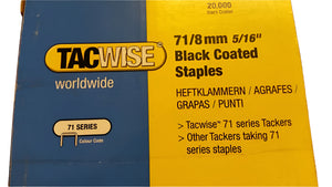 71 Series 8mm Black Coated Staples