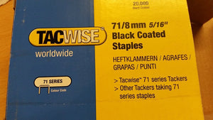 71 Series 8mm Black Coated Staples