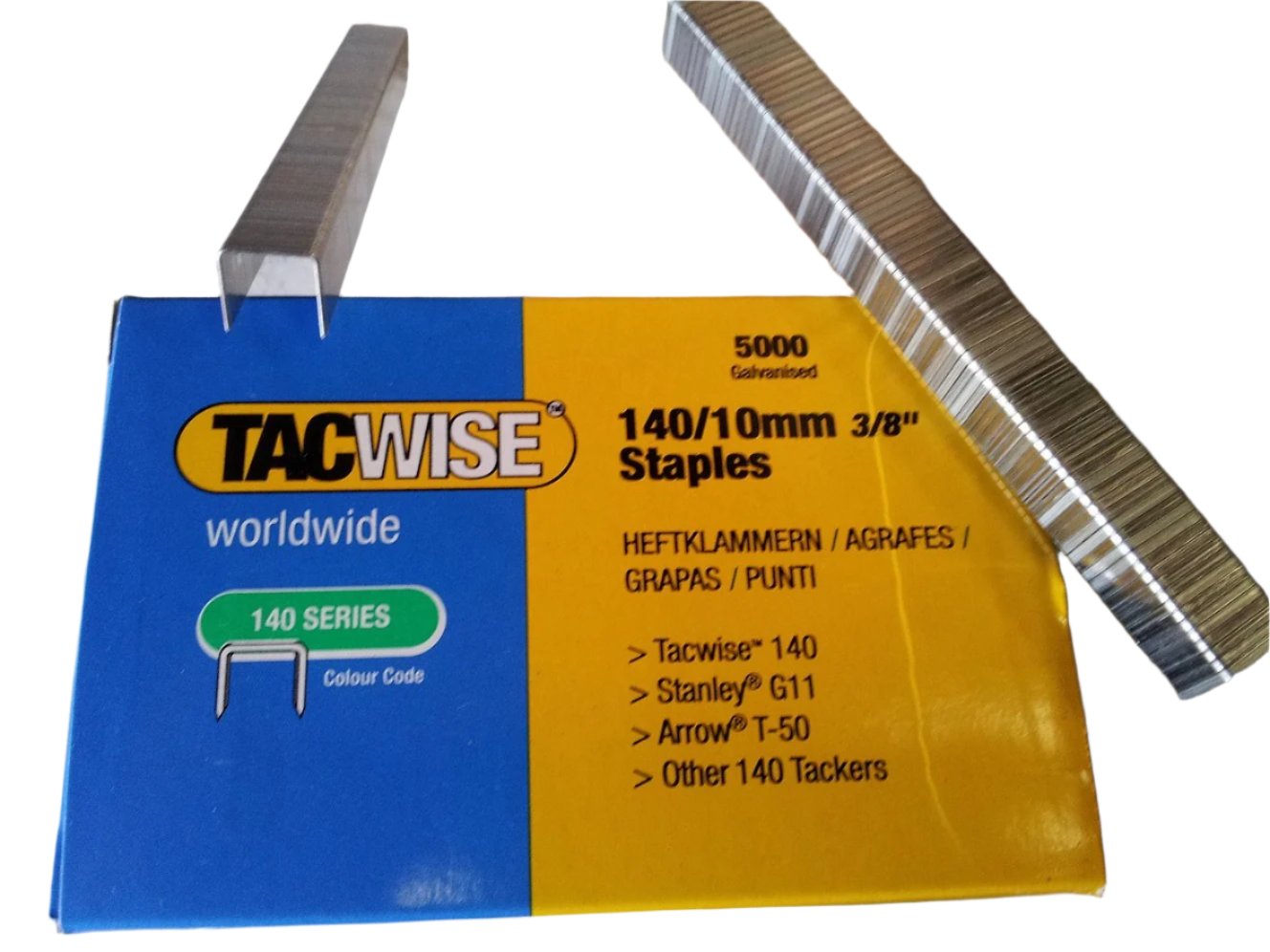 Tacwise Type 140 / A11 Galvanised Staples, 8mm-14mm