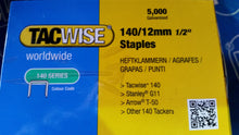 Load image into Gallery viewer, Tacwise 140 / A11 Type Galvanised Staples, 8mm-14mm
