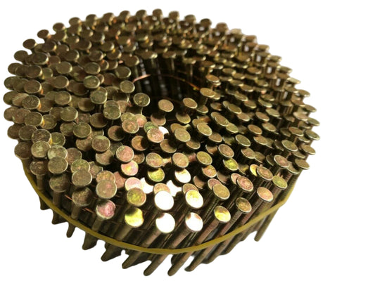 2.1 x 25mm - 50mm Galvanised, Ring, 15 Degree Flat Wound Coil Nails