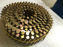 Load image into Gallery viewer, 2.1 x 25mm - 50mm Galvanised, Ring, 15 Degree Flat Wound Coil Nails
